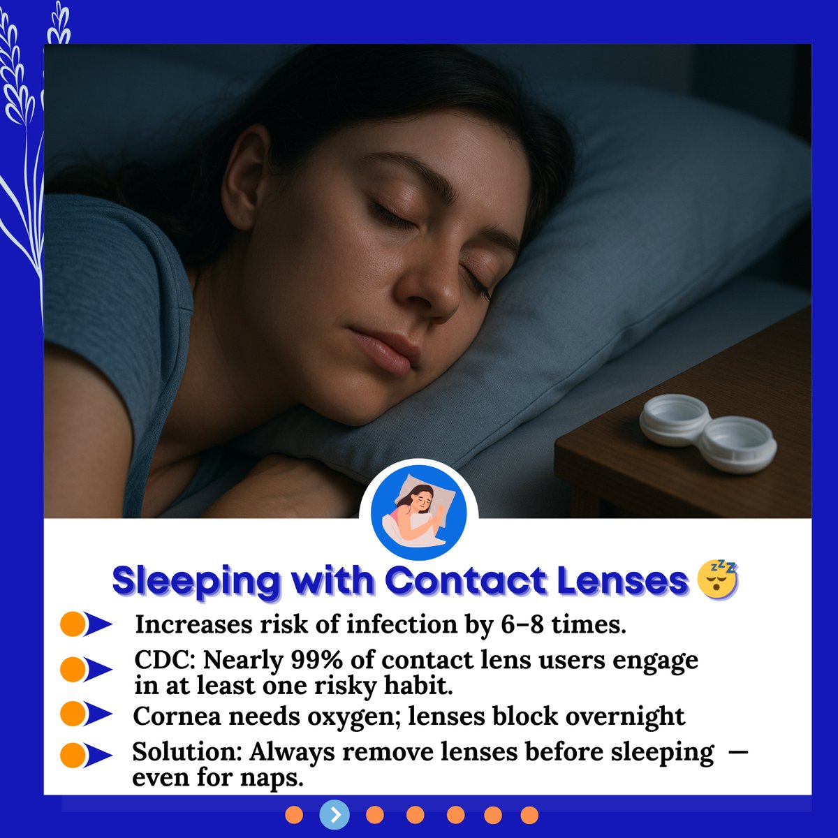 VijayaEyecare's tweet image. 👁️ Think you're using contact lenses the right way? Think again!
Small mistakes like sleeping with lenses or poor hygiene can harm your eyes.
✅ Protect your vision the right way!
📞 7892492098 | 🌐 vijayanethralaya.com

#EyeCare #ContactLensTips #VijayaNethralaya
