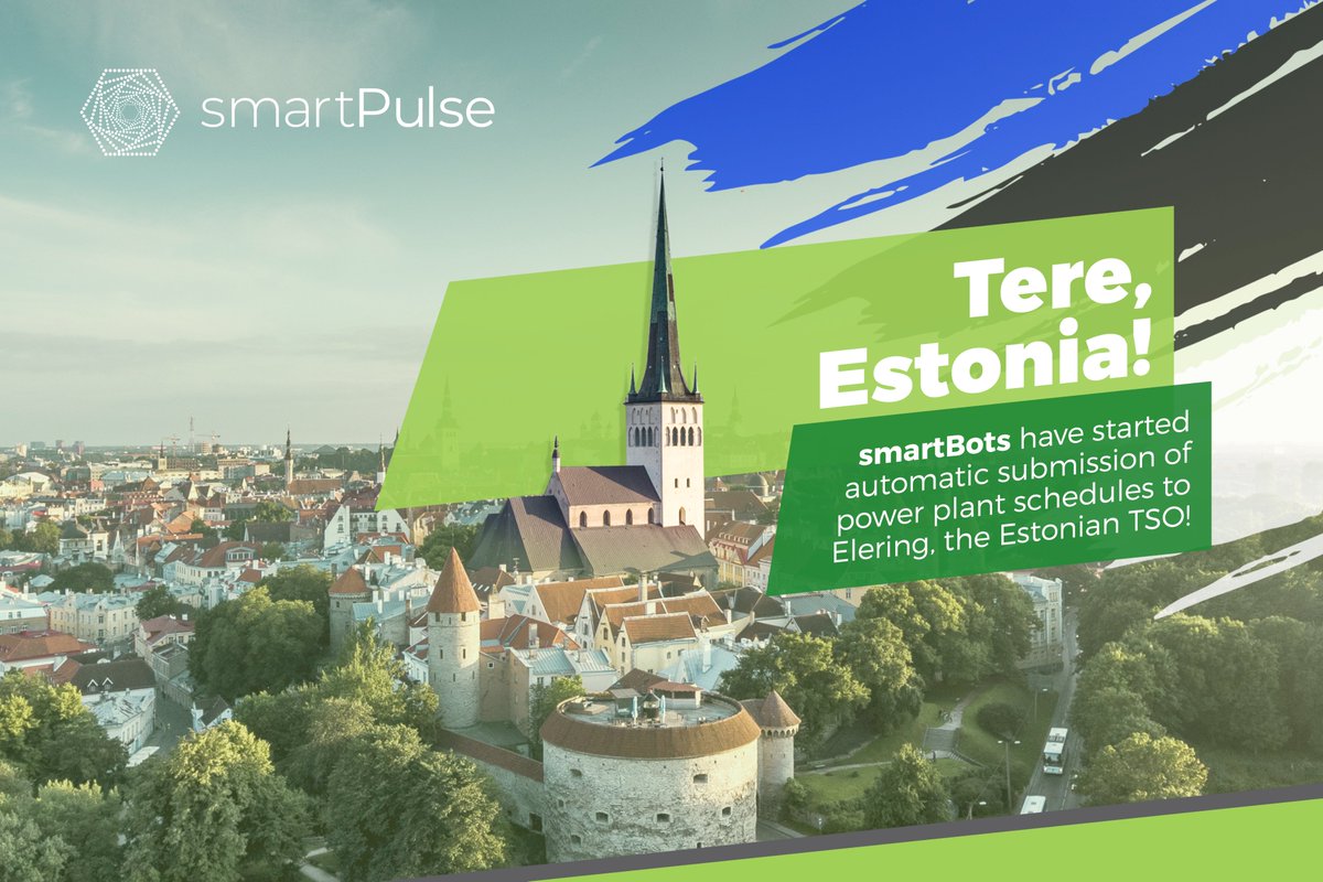 🚀🇪🇪 We're expanding the list of power markets where smartPulse delivers end-to-end automation! We’re proud to announce that #Estonia is among the markets where smartPulse enables full automation for short-term trading operations, since May 2025.