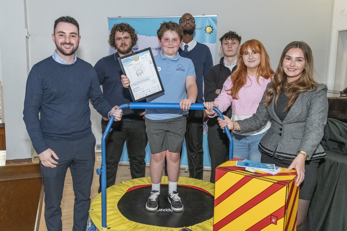 Scottish Pupil designs Jump Charge to generate electricity and help the environment  ♻️ ⚡ 

Adam's idea is a device-charging trampoline that generates electricity when bounced upon and could feature in all local park.

Read more about the unveiling: lnkd.in/eQFbCT8q