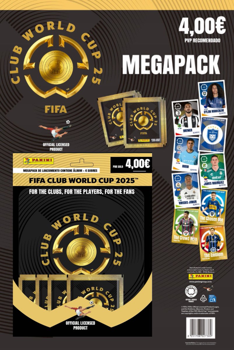 LEGENDS - The Home of Football (@museolegends) on Twitter photo 😍 ¡El álbum <a href="/paninicromos/">Panini Cromos</a> del #FIFACWC ya está disponible!
➡️ ¡Sigue la competición con esta colección de los 32 mejores clubes del mundo y disfruta de sus camisetas en #Legends! 😍 ¡El álbum <a href="/paninicromos/">Panini Cromos</a> del #FIFACWC ya está disponible!
➡️ ¡Sigue la competición con esta colección de los 32 mejores clubes del mundo y disfruta de sus camisetas en #Legends!
