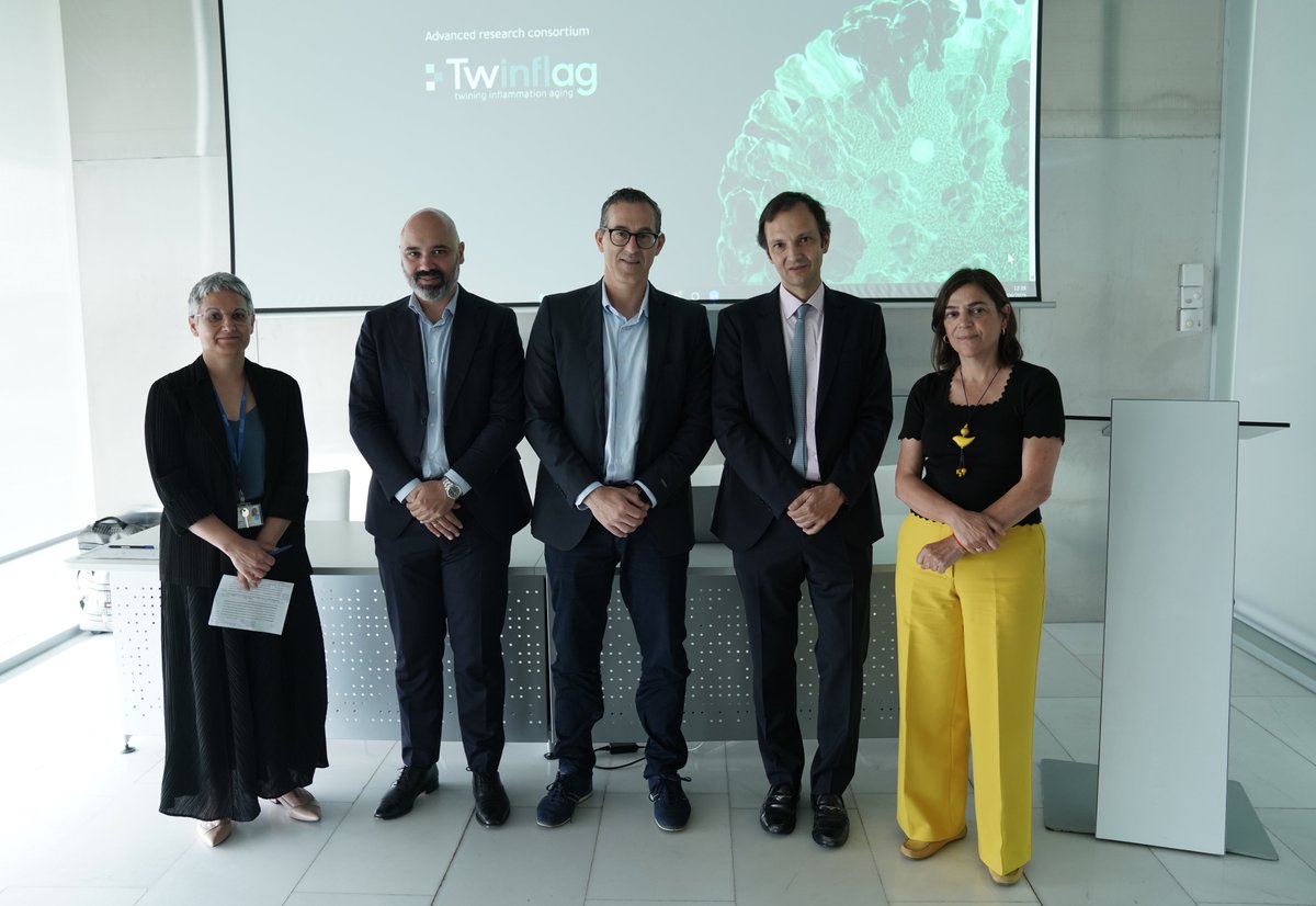 cinbio_uvigo's tweet image. 📢 CINBIO is hosting an international meeting on aging and age-related diseases.

➡️ As part of the European @TWINFLAG_EU project, with the participation of the #CellCOM group, led by @MariaDMayan at CINBIO.

ℹ️ More info 👉 bit.ly/4e54bFq

#EUFunds #HR #teamCINBIO