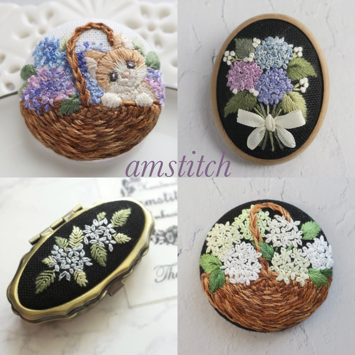 #梅雨を彩るSNS展示会
しっとりと落ち着いた梅雨…
紫陽花の作品を集めました💠