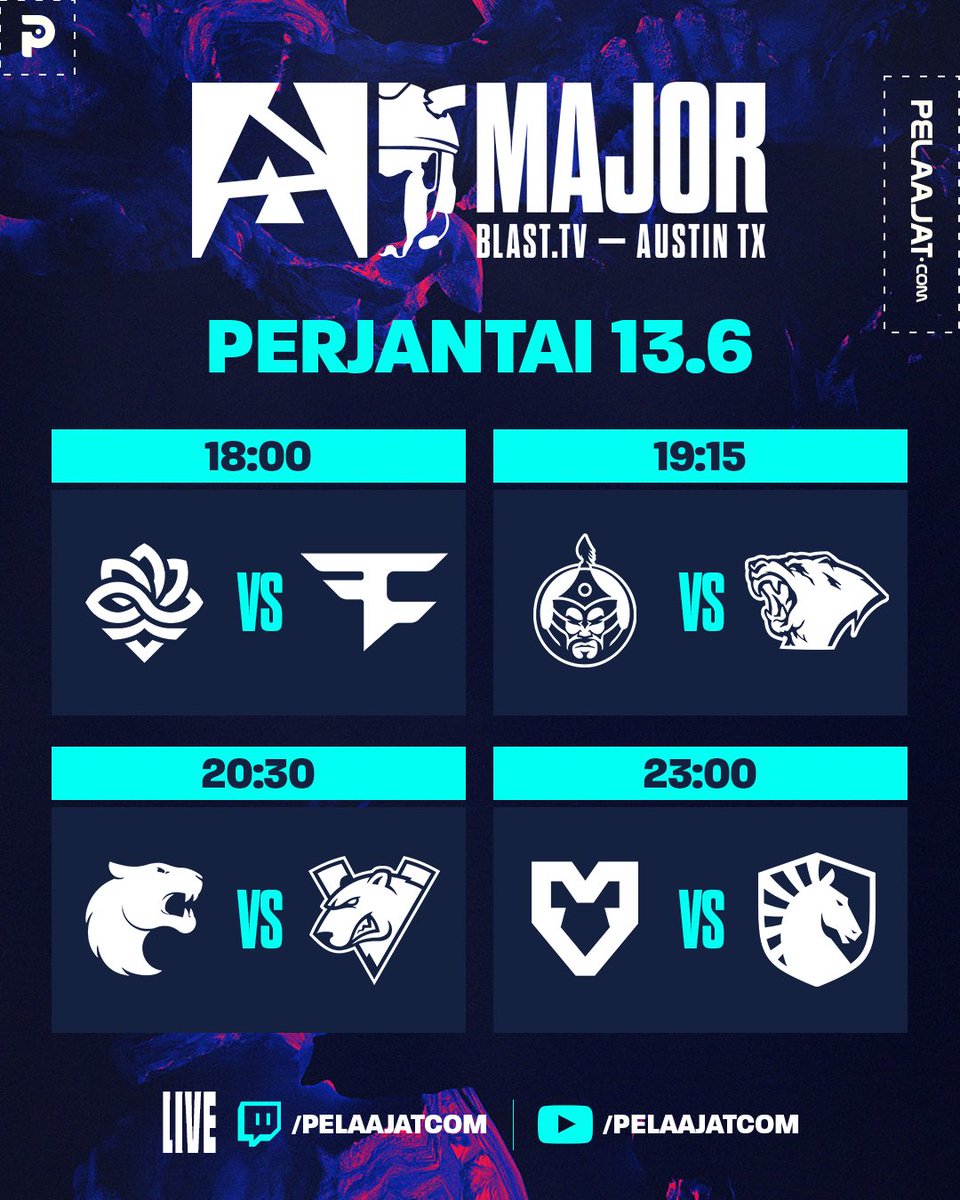 Pelaajat.com (@pelaajatcom) on Twitter photo Jimin MOUZ taistelee selviytymisestään🙏
⏰18:00
📺 twitch.tv/pelaajatcom & Pelcom-tube
🎤 <a href="/Oonraimo/">Aleksi Takkinen</a> & <a href="/SamppaCS2/">Samu Kylmälä</a>
#esportsfi #counterstrike #BLAST Jimin MOUZ taistelee selviytymisestään🙏
⏰18:00
📺 twitch.tv/pelaajatcom & Pelcom-tube
🎤 <a href="/Oonraimo/">Aleksi Takkinen</a> & <a href="/SamppaCS2/">Samu Kylmälä</a>
#esportsfi #counterstrike #BLAST