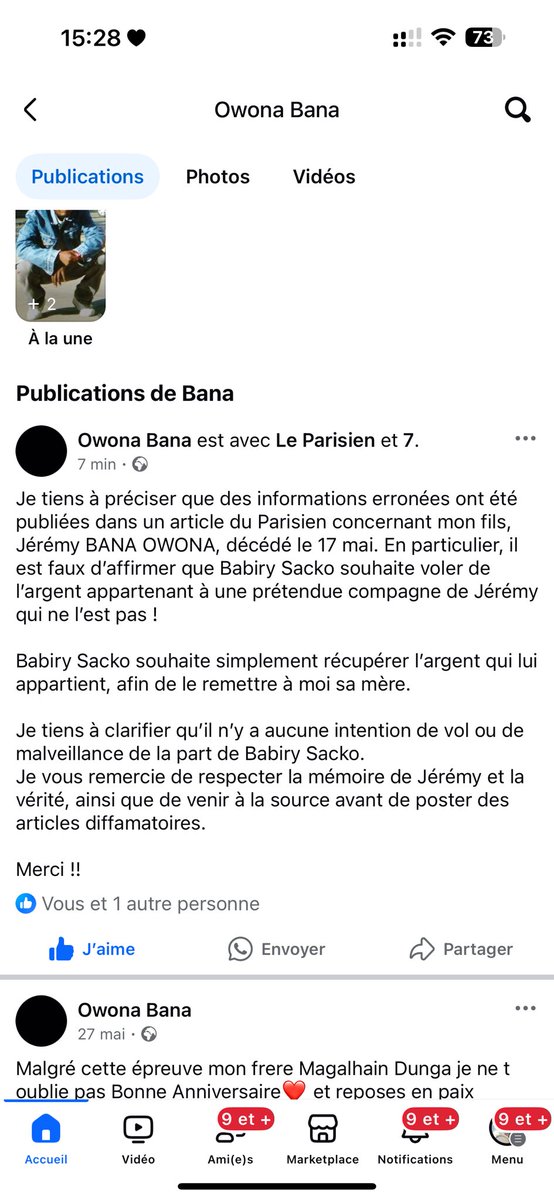 UPDATE 15:33 : La mère de WeRenoi 
vient de reagir à l’instant au sujet de la fake news autour de Babs <a href="/PlrMusic/">Babs -Plr Music</a>