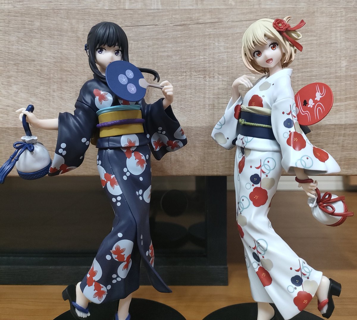 おたちゅうへ！！
リコリスの2人ゲットした！！
可愛すぎる！！！
かなり気に入った😎

 #リコリス
 #リコリス・リコイル
 #続編まだかな