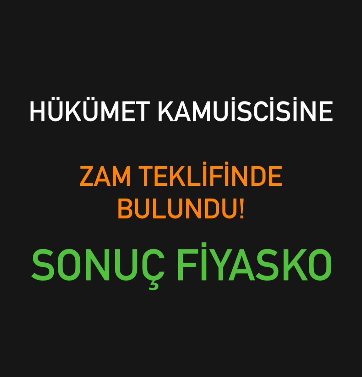 🗣️  Kamuişçisine Hakaret

SON DAKİKA 
KAMU İŞÇİLERİ İÇİN 
2025 Birinci 6 ay yüzde 16 
2025 ikinci 6 ay Yüzde 8
2026 birinci 6 ay Yüzde 7
2026 ikinci 6 ay Yüzde 5 TEKLIF EDILDI.