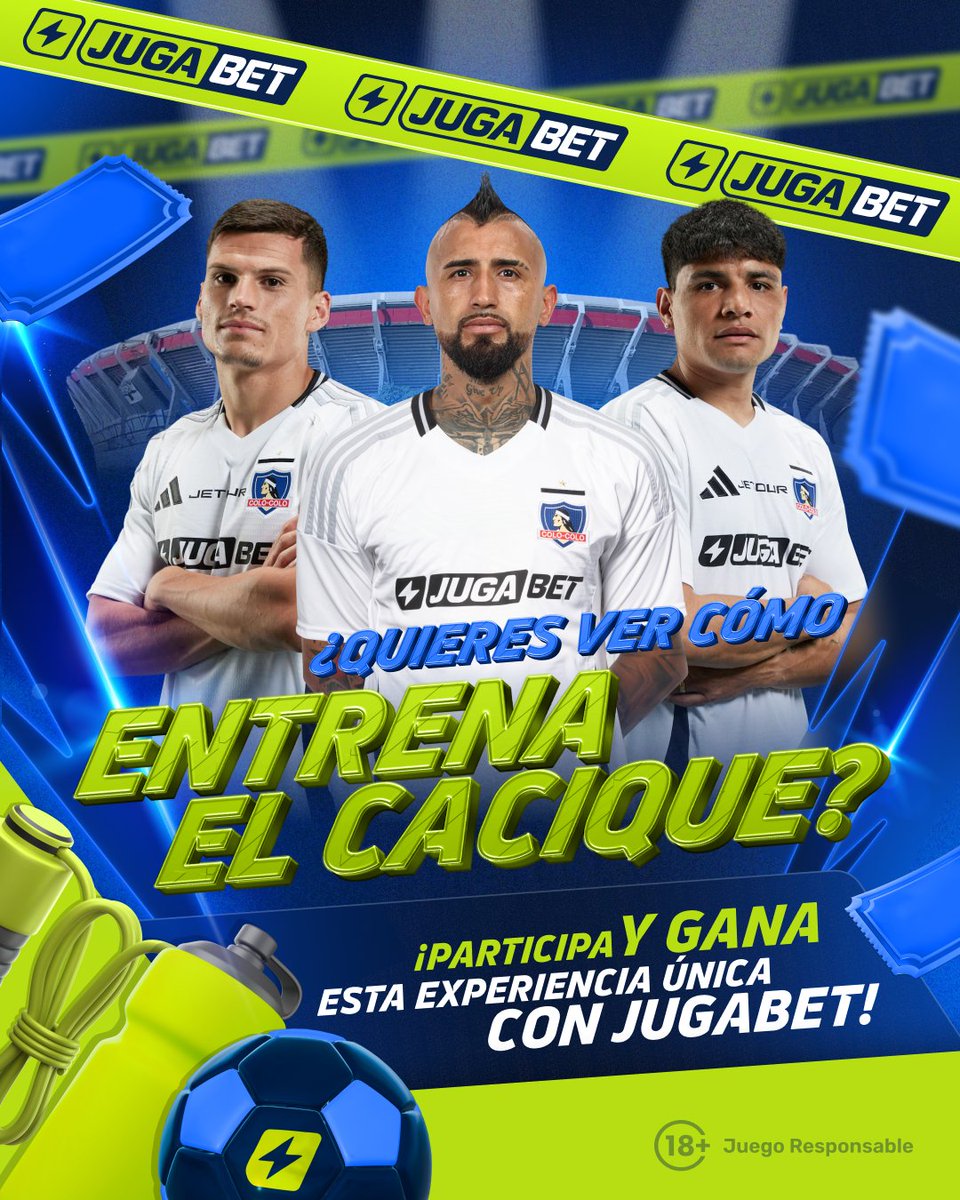 JugaBet Chile (@jugabet_cl) on Twitter photo ⚪⚫ ¿Quieres ver cómo entrena el Cacique?
¡JugaBet te lleva a vivir una experiencia única con Colo-Colo! 🏟️
🎟️ Gana una invitación doble para asistir al entrenamiento del Popular y ver a tus ídolos de cerca 🙌
📌 ¿Cómo participar? Súper fácil 👇
1️⃣ Sigue a <a href="/jugabet_cl/">JugaBet Chile</a>
2️⃣ Dale ⚪⚫ ¿Quieres ver cómo entrena el Cacique?
¡JugaBet te lleva a vivir una experiencia única con Colo-Colo! 🏟️
🎟️ Gana una invitación doble para asistir al entrenamiento del Popular y ver a tus ídolos de cerca 🙌
📌 ¿Cómo participar? Súper fácil 👇
1️⃣ Sigue a <a href="/jugabet_cl/">JugaBet Chile</a>
2️⃣ Dale