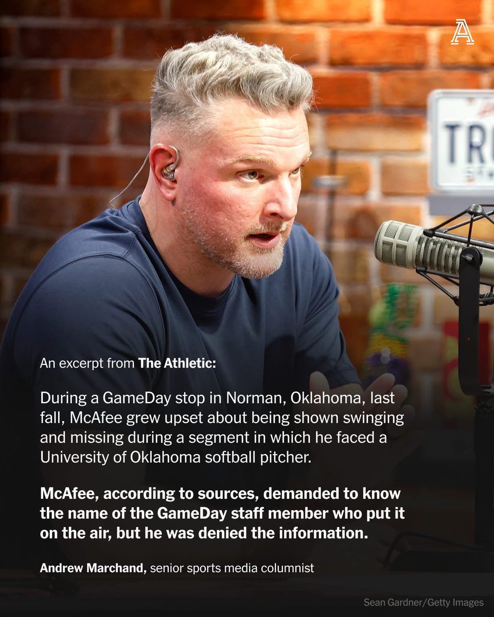 Levi Thompson (@levithompson93) on Twitter photo The Athletic usually is pretty good reporting but I want to hear the full story from <a href="/PatMcAfeeShow/">Pat McAfee</a>. He doesnât seem like the type imo or there is more to this⊠The Athletic usually is pretty good reporting but I want to hear the full story from <a href="/PatMcAfeeShow/">Pat McAfee</a>. He doesnât seem like the type imo or there is more to thisâŠ
