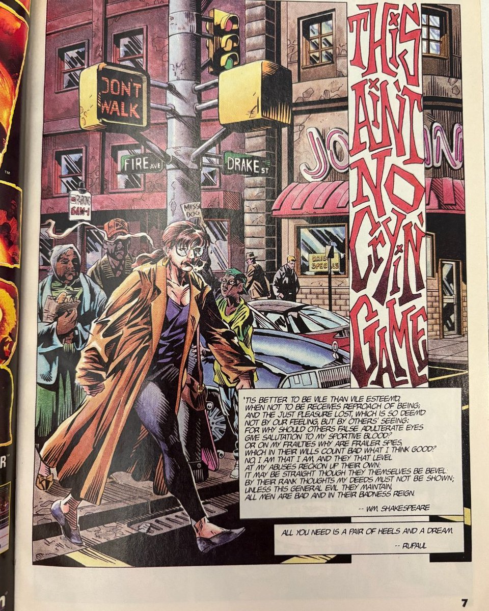In 1994, DC Comics released a limited run comic titled “Deathwish”, written by Maddie Blaustein, an intersex &amp; transgender voice actress. The comic follows a cop who is the city's "1st and only pre-operative transsexual police lieutenant.” Rose holds all 4 issues of “Deathwish”.