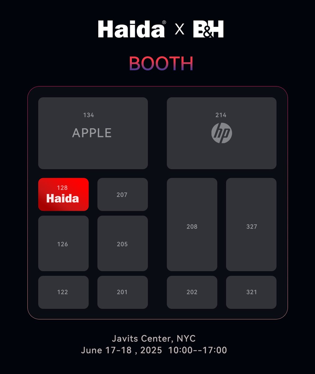 Haida Filter (@haidafilter) on Twitter photo Visit Haida at BILD Expo 2025!
We’re excited to present the newly released Haida products at the show.
Date: June 17-18, 2025
Location: Javits Center, NYC, USA
Haida Booth: #128
Attending and registering here (FREE!):
bildexpo.com/?ref=VHAD128
<a href="/bhphoto/">B&H Photo Video</a> #haidafilter #bhbildexpo Visit Haida at BILD Expo 2025!
We’re excited to present the newly released Haida products at the show.
Date: June 17-18, 2025
Location: Javits Center, NYC, USA
Haida Booth: #128
Attending and registering here (FREE!):
bildexpo.com/?ref=VHAD128
<a href="/bhphoto/">B&H Photo Video</a> #haidafilter #bhbildexpo