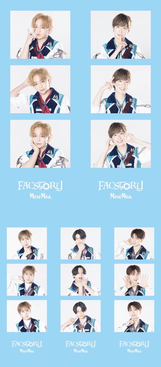 ♔.ﾟMeseMoa.♔.ﾟ
❤️💙💜🤎🩷
6/24（火）発売「FACSTORY」の発売を記念して、オンラインショップ『FACSTORE』がOPEN💫⟡.·
ヴィレッジヴァンガード限定特典でフォトグレイカードが付きます📸
当たりにはメンバー直筆サインつき!
ご購入はこちらから🛒
villagevanguard.stores.jp/items/68490d78…
#めせもあ
❤️💙💜🤎🩷
