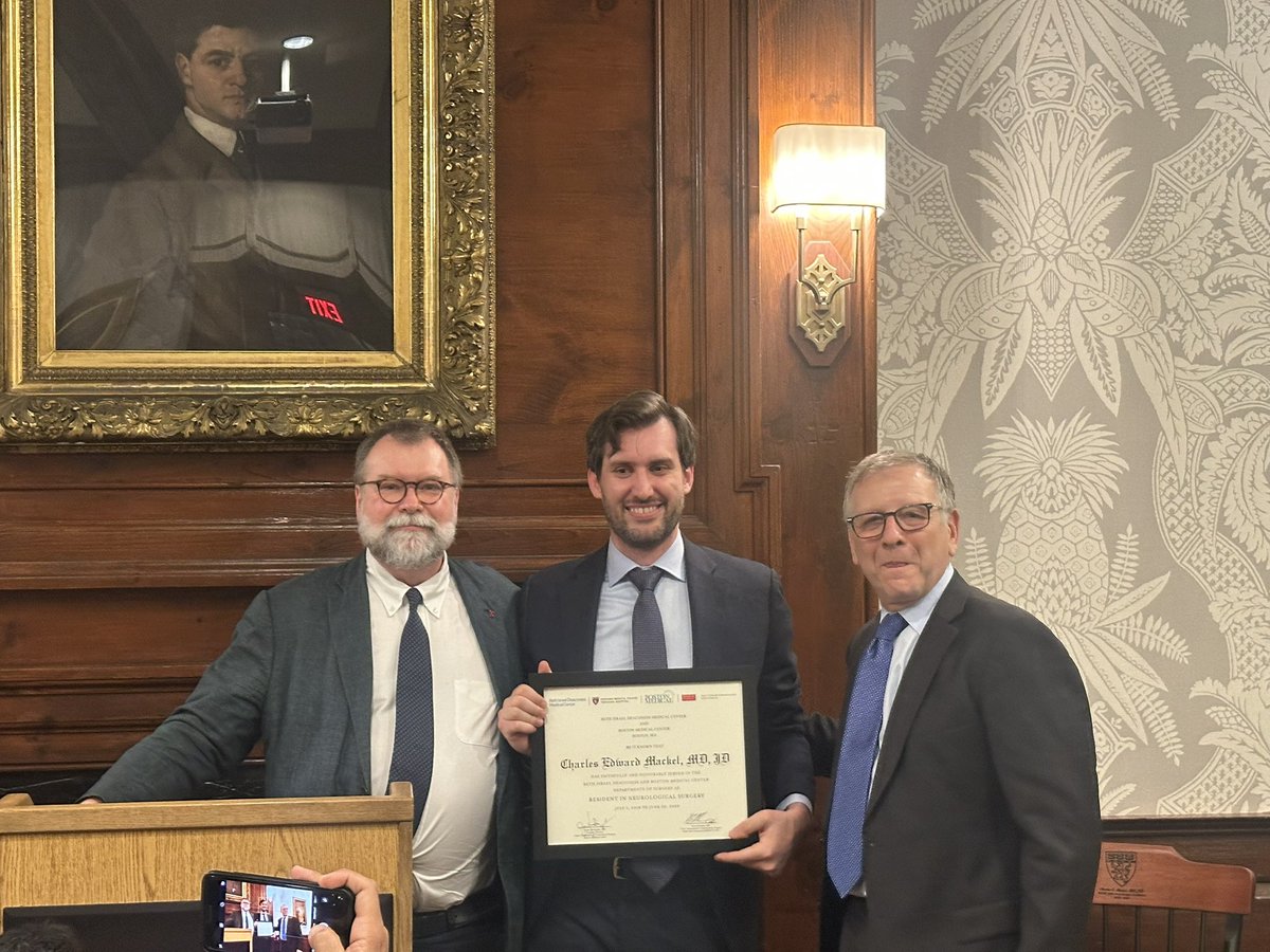 Huge congratulations to our chief Dr. Chuck Mackel on completing 7 years of neurosurgery residency at the BIDMC/BMC program!

We gathered at the Harvard Faculty Club to celebrate not only his incredible dedication and growth, but also the remarkable colleague and friend he is