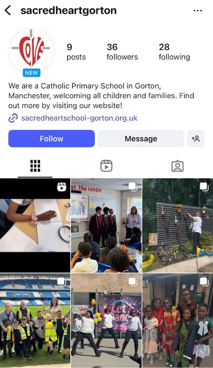 We will no longer be posting school updates via X. To continue following our journey, please find us on Instagram @SacredHeartGorton