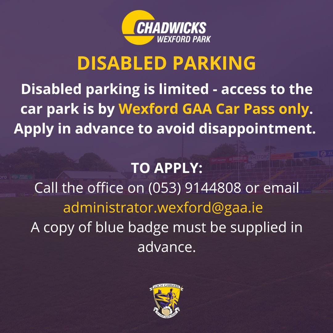Wexford GAA (@officialwexgaa) on Twitter photo <a href="/ChadwicksIE/">CHADWICKS</a> Wexford Park will host the <a href="/ElectricIreland/">Electric Ireland</a> All-Ireland Minor Hurling Championship semi-final between <a href="/KilkennyCLG/">Kilkenny GAA</a> and <a href="/WaterfordGAA/">Waterford GAA</a> this Saturday evening (June 14), with throw-in at 7.35 p.m. It promises to be a cracking match.
Tickets on sale via <a href="/ChadwicksIE/">CHADWICKS</a> Wexford Park will host the <a href="/ElectricIreland/">Electric Ireland</a> All-Ireland Minor Hurling Championship semi-final between <a href="/KilkennyCLG/">Kilkenny GAA</a> and <a href="/WaterfordGAA/">Waterford GAA</a> this Saturday evening (June 14), with throw-in at 7.35 p.m. It promises to be a cracking match.
Tickets on sale via