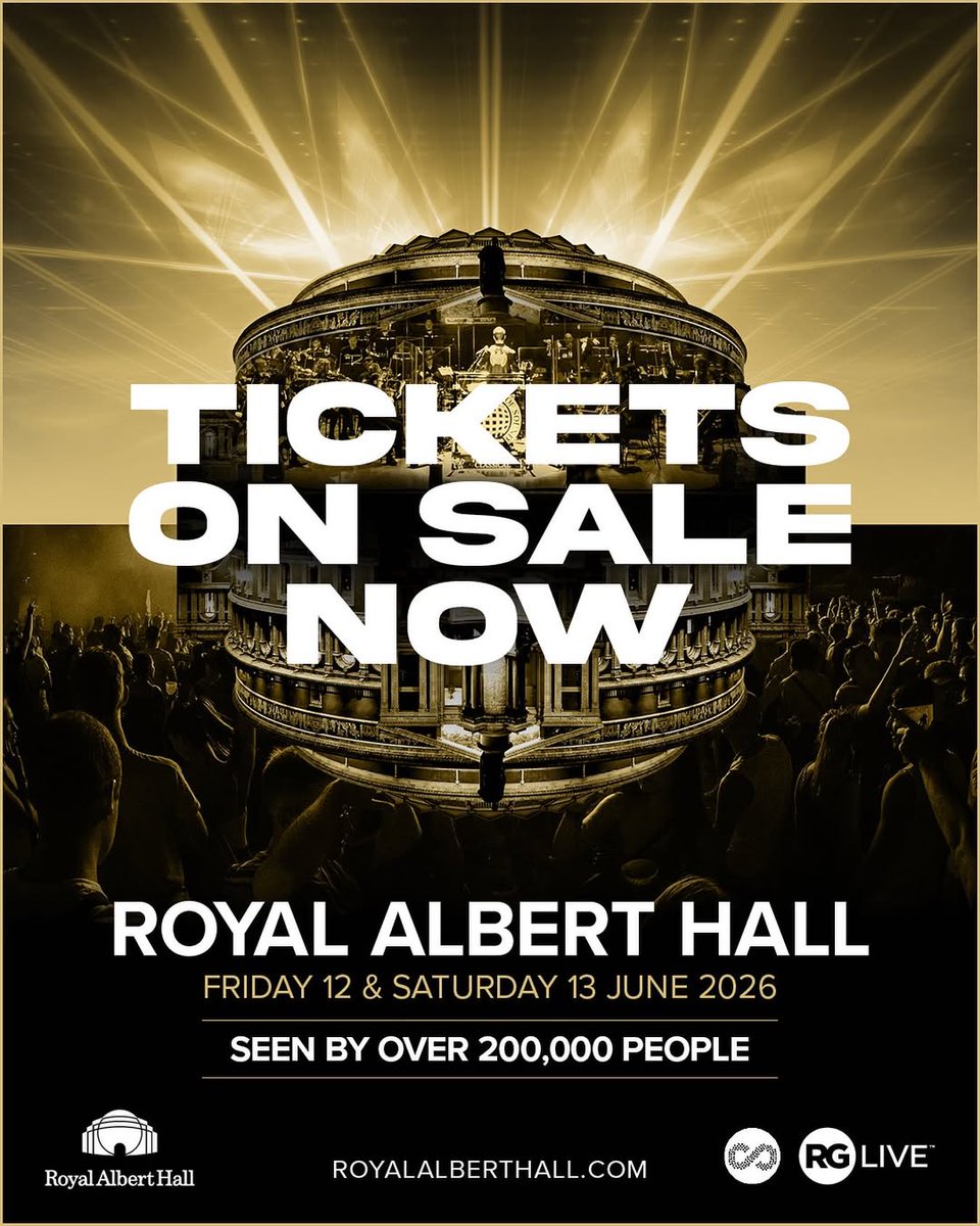 Ministry of Sound Classical is BACK at the iconic Royal Albert Hall for 2026 🎶💥 We have 1 show on Friday 12th June &amp; 2 on Saturday 13th June. Expect full-throttle nostalgia, epic visuals, and tracks that defined a generation🎟️ Tickets on sale now – rg.live/events/ministr…