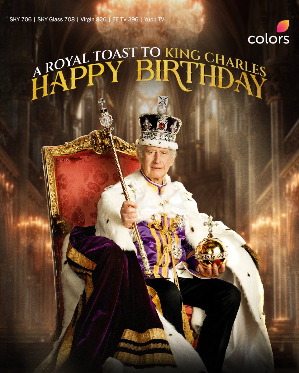 Here’s to another chapter in the royal story! Happy Birthday, Your Majesty.

#kingcharles #royalbirthday

#ColorsTVUK #UK #UnitedKingdom #London