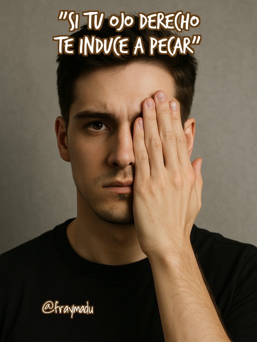 "Si tu ojo derecho te induce a pecar". Evita la tentación, evita las situaciones que te inciten a pecar, a tropezar... A veces son inevitables, pero ¿no crees que la gran mayoría podrías evitarlas? Busca lo que te hace bien

#evangelio #franciscanos #pecado #fragilidad #fortaleza