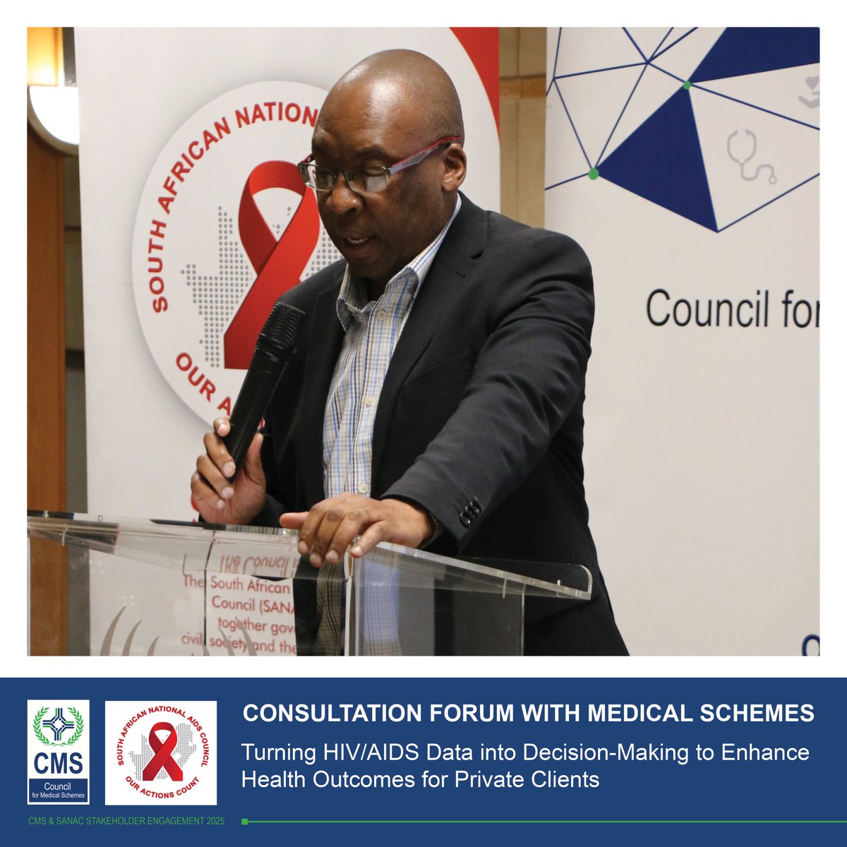 CMS Corporate Services Executive, Mr Zongezile Baloyi welcomes the delegates at the Consultation Forum with medical schemes currently underway in Cape Town.