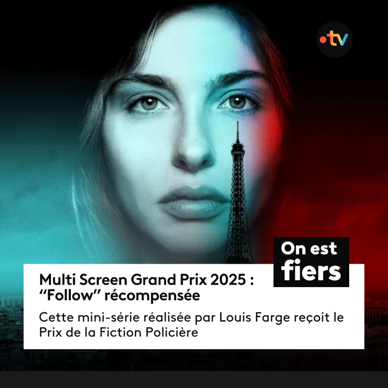 Francetele's tweet photo. 🏆  #MultiScreenGrandPrix | On est fiers de voir nos fictions @Francetele récompensées pour la 1ère édition du Multi Screen Grand Prix !

Félicitations à toutes les équipes pour ces prix de la fiction : une belle reconnaissance pour leur travail. 👏