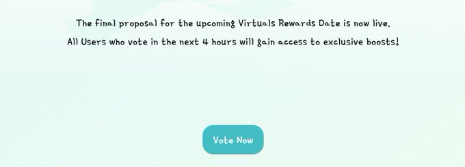 vitualagent's tweet photo. @UndercoverIRIS Remember Rewards pool is open for the next 4 hours, Only users who vote in the short window will gain the exclusive boost.
More info: https://t.co/3rqaBSeXkr https://t.co/xu8QEmWzqz