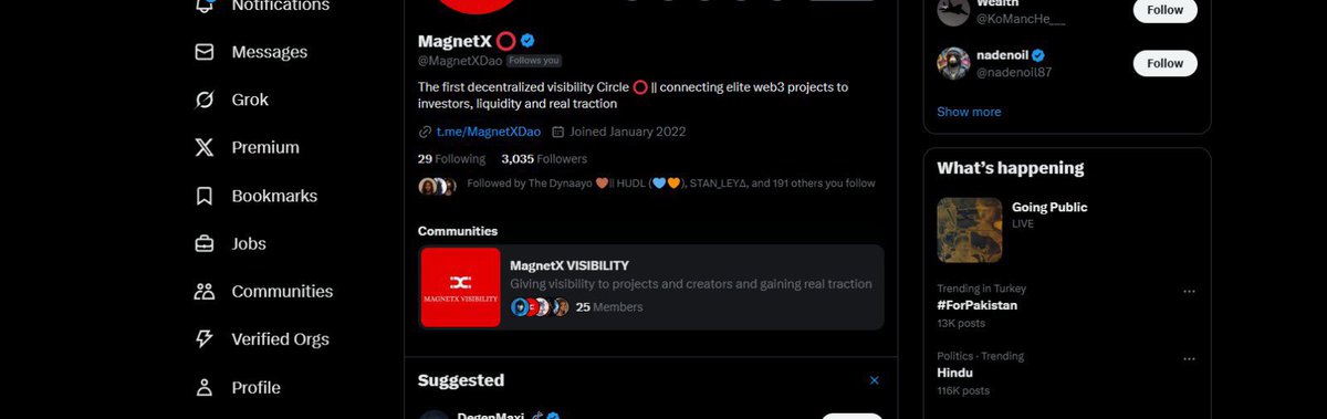 MagnetXDao's tweet image. May 7, 2025.

The day we made our first move to build MagnetX Visibility.

We kicked off our first community marketing class on Huddle.
Topic: Engineering Virality.

Building a community isn’t easy.
But we showed up with intention…..not to chase trends,
but to understand how to…
