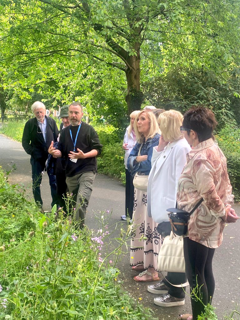 Lovely to have a visit from representatives of local communities surrounding Trinity through the wonderful <a href="/tcdunit18/">tcdUnit18</a>.
Whe had a look at the steps TCD has taken to increase biodiversity on campus and discussed how similar projects can work just as well in community spaces. 🐞🐝