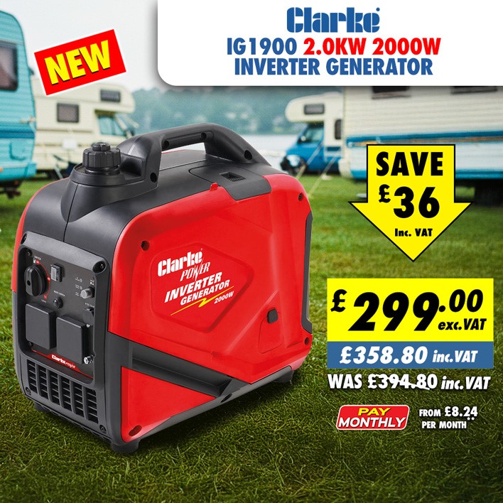🔌 Power Up Anywhere with the Clarke IG1900 Inverter Generator! 🔌
Compact, powerful &amp; quiet – perfect for camping, caravanning &amp; emergencies! 💪🏕️ t.machinemart.co.uk/yc2mvfxz