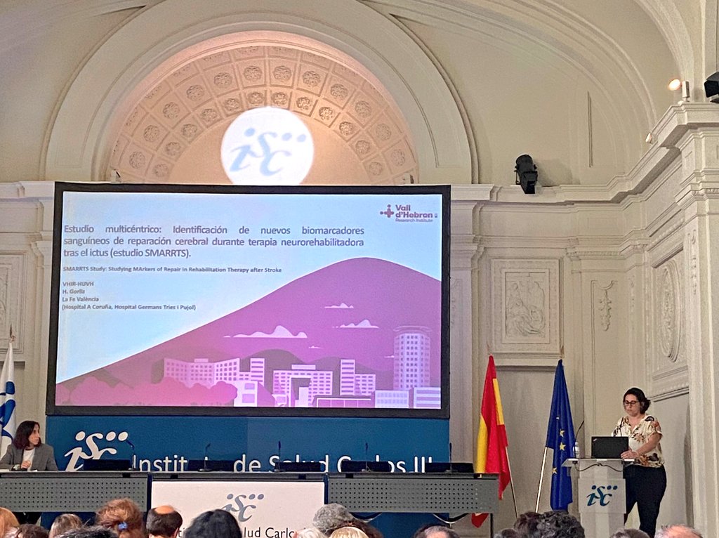 Neurovascular Research Lab (VHIR) (@lin_vhir) on Twitter photo Nuestra última participación a la Reunión Anual <a href="/Ricors_Ictus/">Ricors-Ictus</a> con la Dra. Rosell hablando de biomarcadores de reparación post-ictus durante terapia neurorehabilitadora en el estudio colaborativo SMARRTS ✨️ Nuestra última participación a la Reunión Anual <a href="/Ricors_Ictus/">Ricors-Ictus</a> con la Dra. Rosell hablando de biomarcadores de reparación post-ictus durante terapia neurorehabilitadora en el estudio colaborativo SMARRTS ✨️