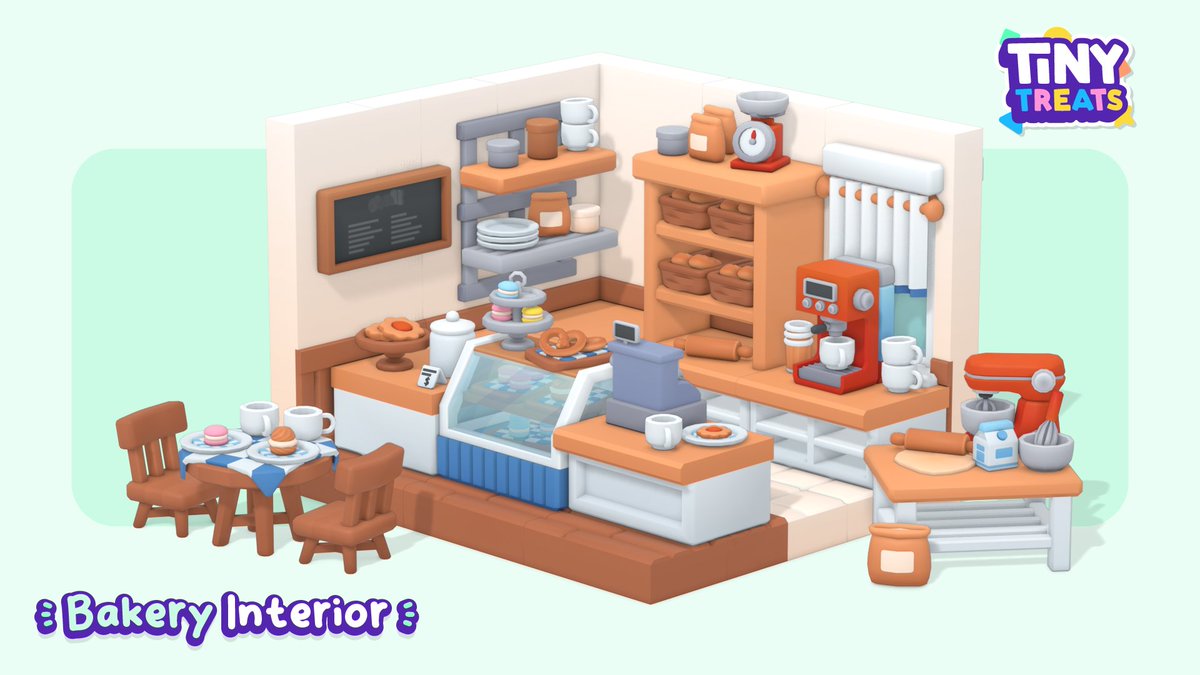 IsaLousberg's tweet image. Fresh out of the oven!
My new free low poly 3D game asset set, Bakery Interior, drops later today! 🍰🎉
#blender3d #gamedev