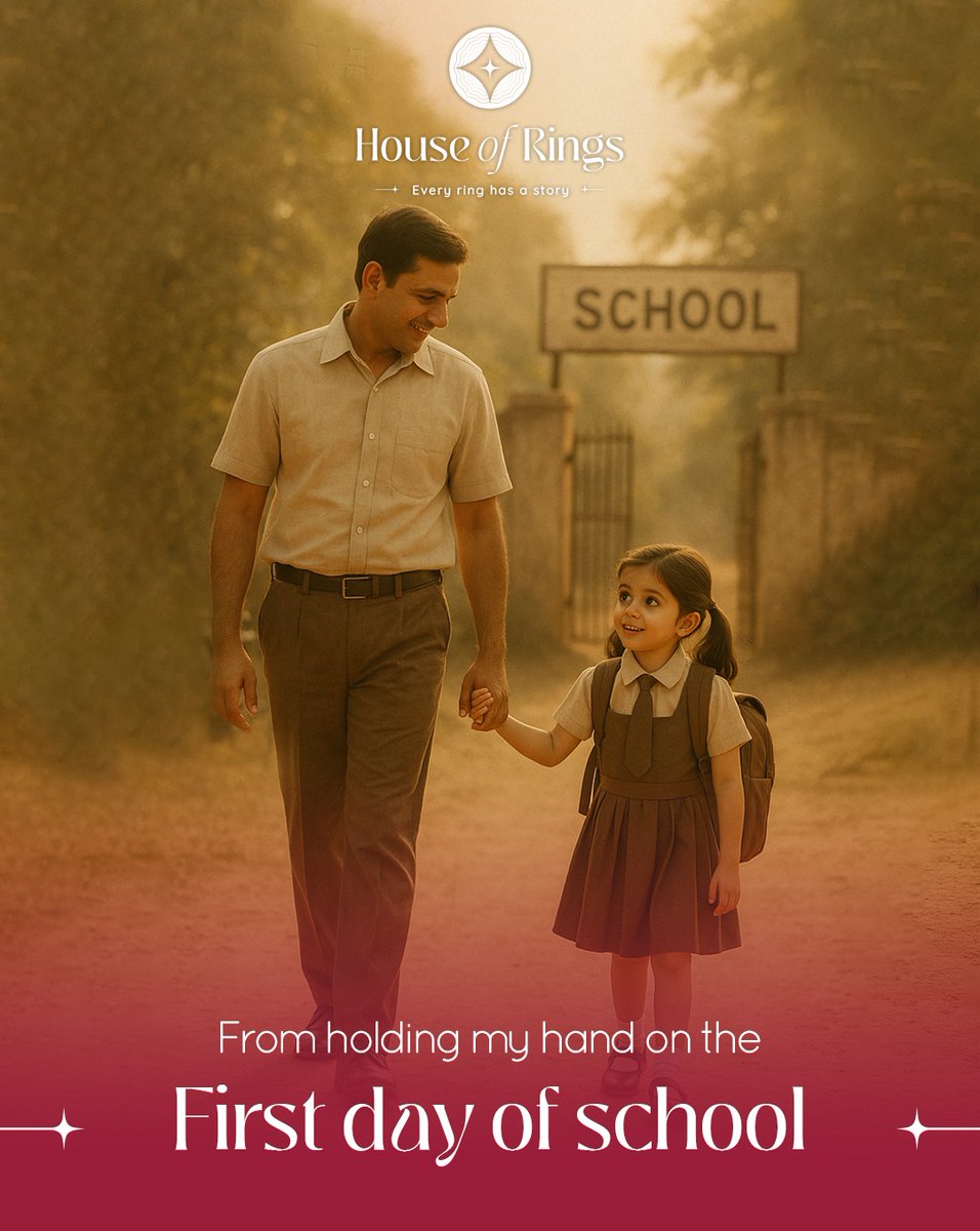 Houseofrings_'s tweet photo. He held my tiny hand on Day 1 of school…
And never let go through dreams, doubts, and everything in between.

{father’s day, dad love, emotional bond, first hero, childhood memories, support system, dad and me, father daughter, father son, gratitude, lifelong support} https://t.co/B30ncx1OSk