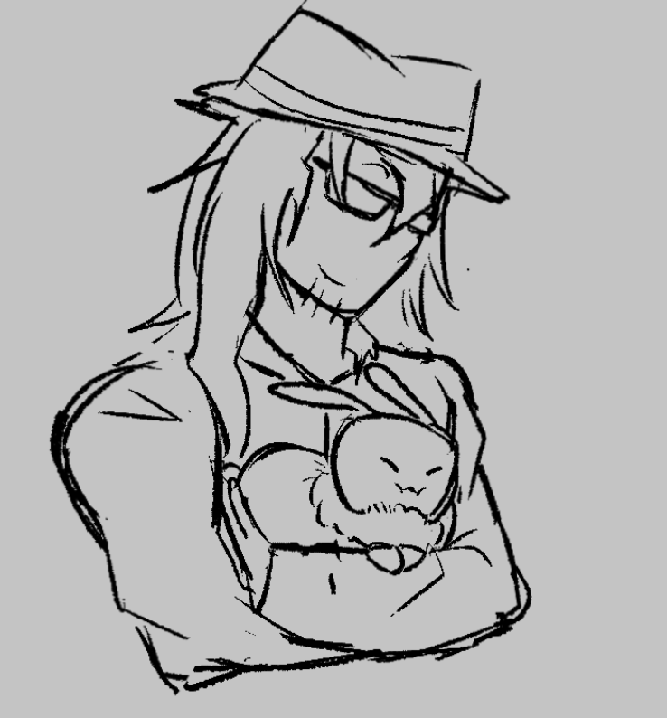 r1nnxyz's tweet image. chance with his pet bunny spade i think
