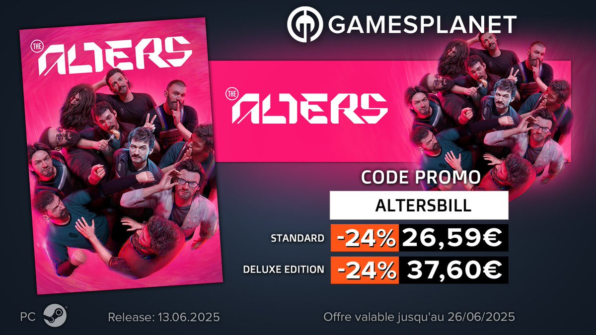 Matthew (@billsilverlight) on Twitter photo Yes ! #TheAlters de <a href="/11bitstudios/">11 bit studios | The Alters OUT NOW</a> sort enfin aujourd'hui ! J'avais tellement hâte d'y rejouer après mon test l'année dernière en Pologne.
Rendez-vous lundi en live, et <a href="/GamesplanetFR/">Gamesplanet France</a> a une super offre pour vous si vous voulez le tester :)
gamesplanet.com/game/the-alter… Yes ! #TheAlters de <a href="/11bitstudios/">11 bit studios | The Alters OUT NOW</a> sort enfin aujourd'hui ! J'avais tellement hâte d'y rejouer après mon test l'année dernière en Pologne.
Rendez-vous lundi en live, et <a href="/GamesplanetFR/">Gamesplanet France</a> a une super offre pour vous si vous voulez le tester :)
gamesplanet.com/game/the-alter…