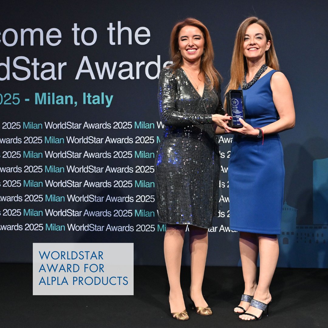 WorldStar Awards 2025 🌍⭐ We’re delighted to share that ALPLA has received two awards at the prestigious WorldStar Awards!🏆

#FamilyOfPioneers #Sustainability #Packaging #SustainablePackaging #CircularEconomy #Recycling #PlasticIsFantastic #WorldStarAward #Tubes #CleanCharger