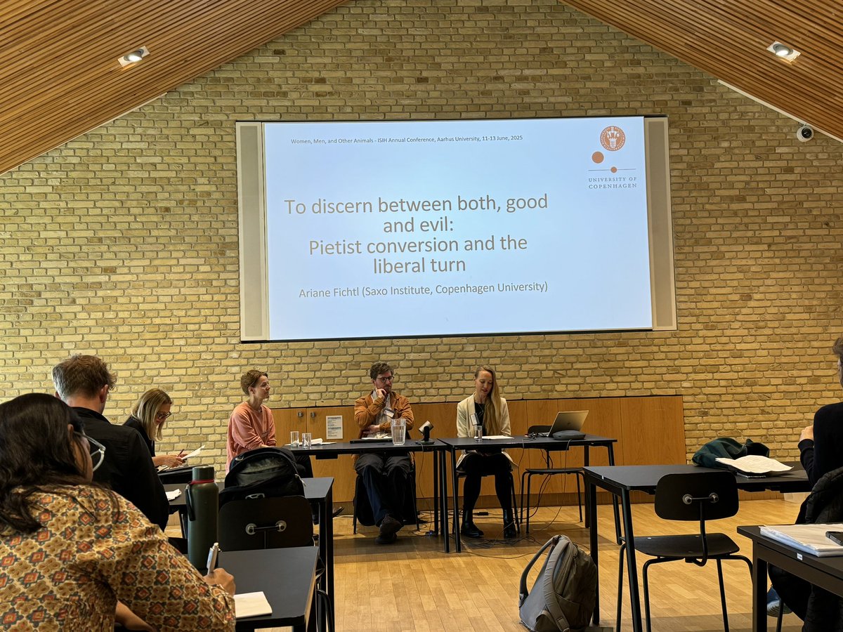 Session 6 with talks from Mads Langballe Jensen (Lund) on pol. thought in pre-colonial Gold Coast, and Ariane Fichtl &amp; Juliane Engelhardt (Copenhagen) on gender in Radical Pietism, Pietist conversion &amp; the liberal turn