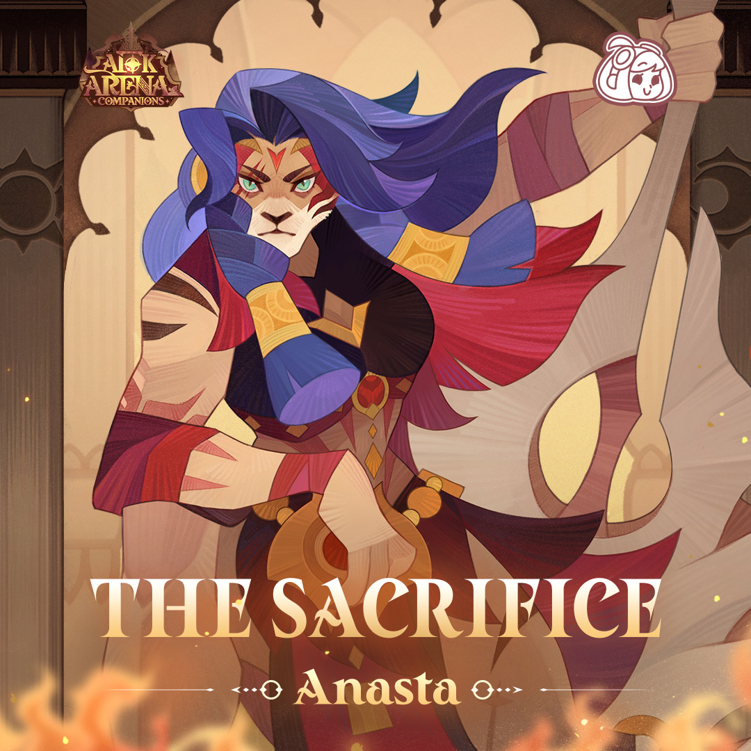 🔥 New Heroes on the Companion Server! 🔥
Anasta – The Sacrifice joins as a strength-based warrior who boosts her team with Brawler’s Protection!
Also arriving: her apprentice, Awakened Brutus – Lion’s Pride! A powerful AoE warrior, unlock him FREE through Stellar Soul!