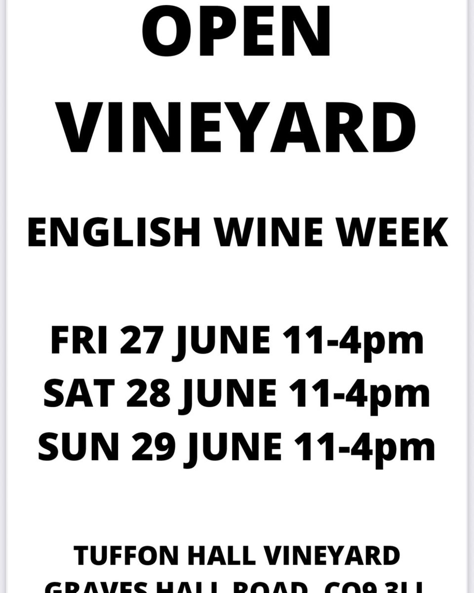 English wine week is round the corner, stock up now and support your local vineyard. 

Or even better, visit us in person, wander round the vines and try our wines.  

#englishwineweek #supportlocalbusinesses #englishwine #winetourism #vineyardtours