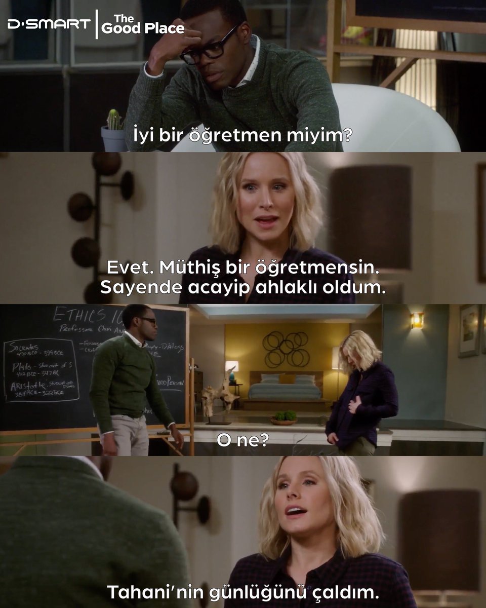İzlemediysen çok şey kaçırdın. Yok yok, cidden. 👀

The Good Place, DiziSmart Premium kanalında ve #DSmartGO'da!