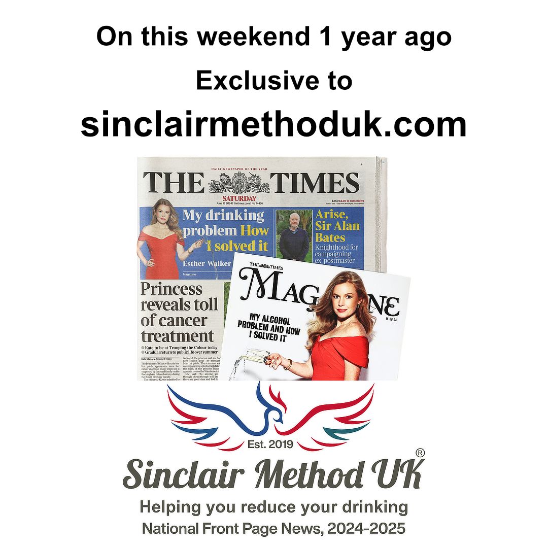 1 Year ago this weekend - the biggest event to ever happen for The Sinclair Method and to those who need to reduce their drinking.

Sinclair Method UK Ltd

#sinclairmethod #uk #drinkaware #ReduceDrinking #alcoholfree #alcoholism #alcoholusedisorder #AA