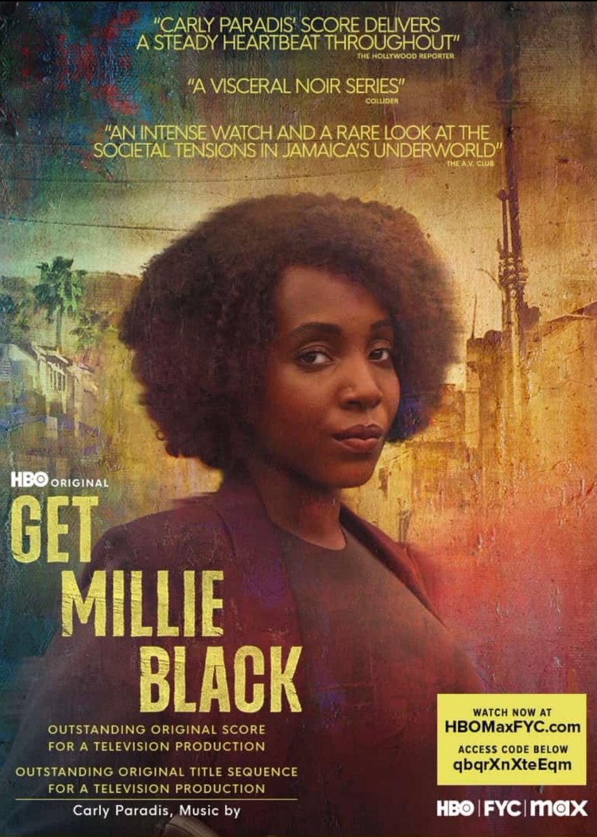 Carly Paradis (@carlyparadis) on Twitter photo HBO’s Get Millie Black submitted for this years Emmy’s. Score by Carly Paradis and main titles by Carly and <a href="/Equiknoxx_Music/">Equiknoxx Music</a> HBO’s Get Millie Black submitted for this years Emmy’s. Score by Carly Paradis and main titles by Carly and <a href="/Equiknoxx_Music/">Equiknoxx Music</a>