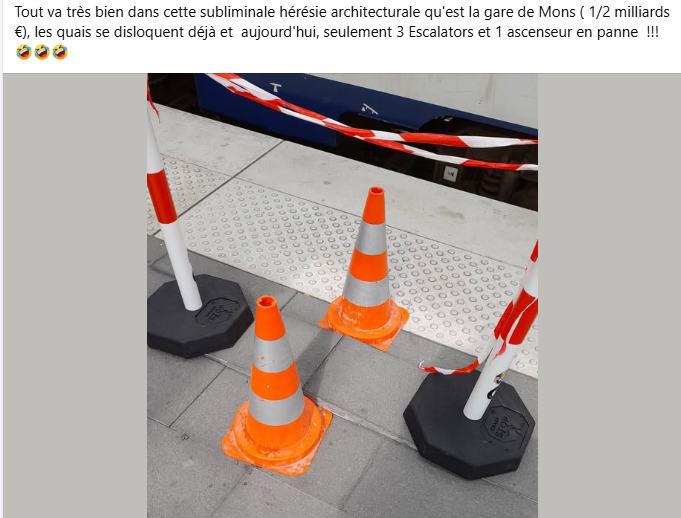 ObelixNivelles's tweet photo. La (très très) chère #GareDeMons part (déjà) en couille... https://t.co/H8KGjiTjW7