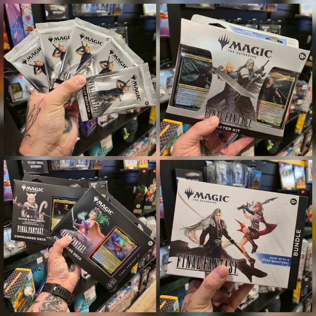 Put down your #blitzball and dive into the #lifestream with this crazy new #MagicTheGathering #FinalFantasy set featuring some of the most iconic #heroes, #villains, #monsters and even mighty #summons from the history of one of the world's most loved #JRPG franchises! #hmvxmtgfin