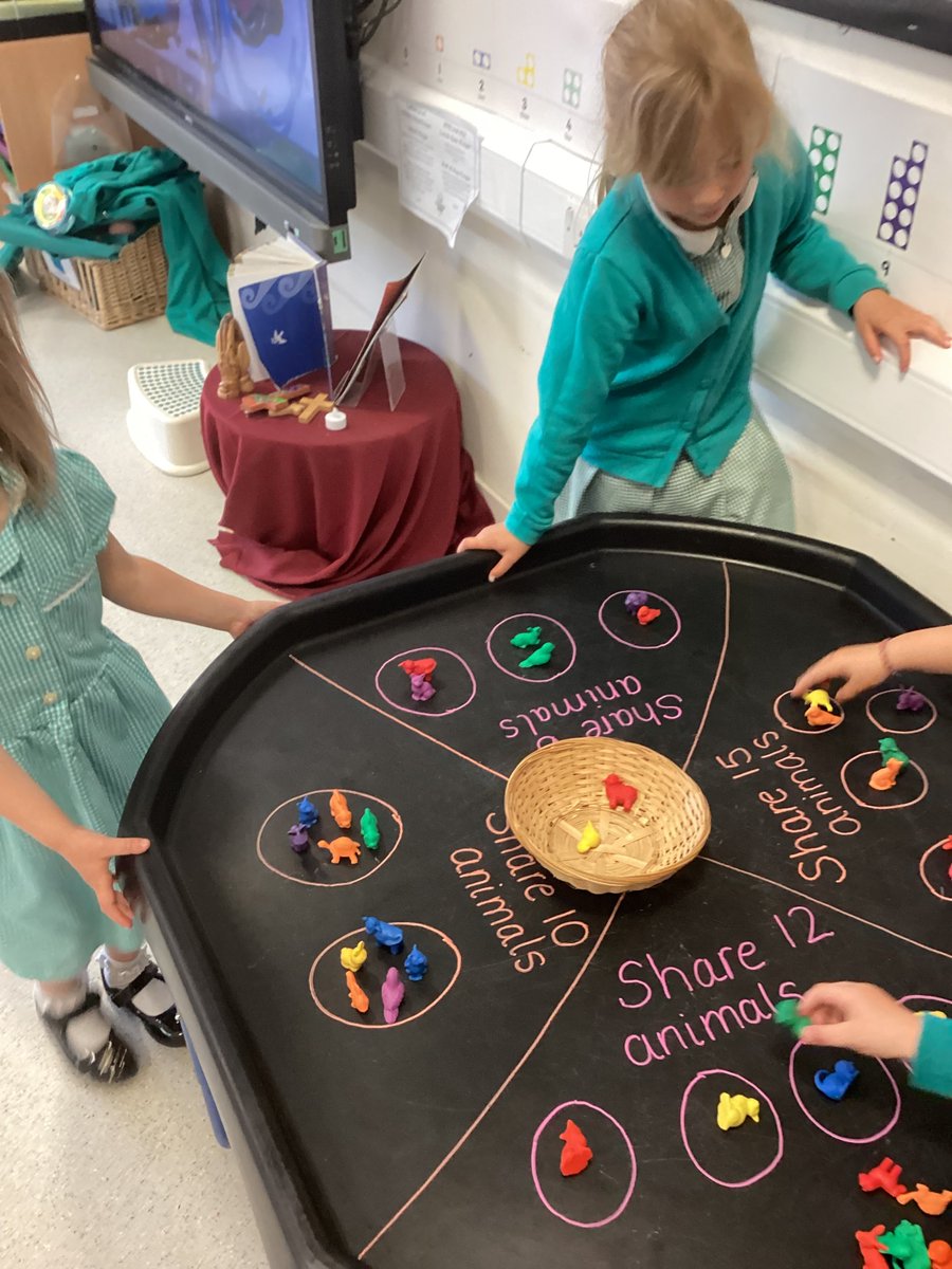 Tigers have been working on their sharing skills in maths this week, linking to division. They then moved onto grouping.