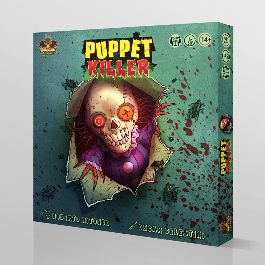 OscarCelestini's tweet photo. Who loves boardgames? I made all the artworks of this one! RT if you like it! I count on you :) #boardgames #horror #puppet #puppetkiller #game #fun https://t.co/7g5pA2vpWy https://t.co/dCFjclJIbK