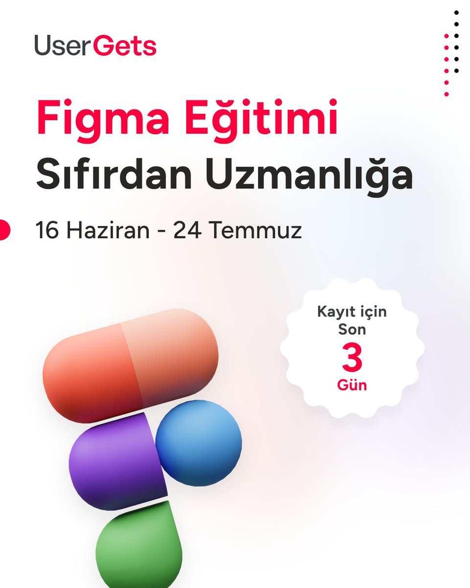 UserGetstr's tweet image. Sıfırdan Uzmanlığa Figma Eğitimine kayıt olmak için SON 3 GÜN!

📍 13 detaylı ders ile temelden ileri seviyeye bilgi,
📍 1 gerçek proje ile iş hayatına birebir uyarlanmış uygulamalı deneyim,
📍 30 saatlik yoğun içerik, sistemli düşünme ve arayüz tasarımı pratiği

👉 Detaylı bilgi…