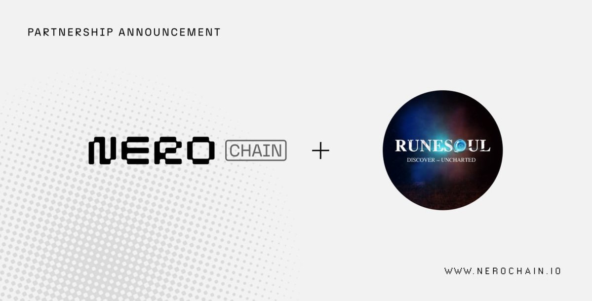 NERO Chain (@nerochain_io) on Twitter photo Gaming needs infra that scales.
We’re partnering with <a href="/runesoul_ARPG/">Runesoul | ARPG</a> — a real-time 3D ARPG that fuses card strategy with action combat, supported by a 100-person R&D team.
Together, we’re making on-chain gameplay fast, smooth, and ready for serious players. Gaming needs infra that scales.
We’re partnering with <a href="/runesoul_ARPG/">Runesoul | ARPG</a> — a real-time 3D ARPG that fuses card strategy with action combat, supported by a 100-person R&D team.
Together, we’re making on-chain gameplay fast, smooth, and ready for serious players.