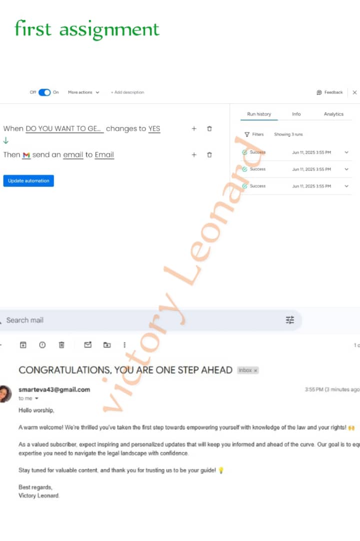 _evasnow's tweet photo. Just automated a client's workflow with https://t.co/EpLR1f8Cy4! 🚀💻 Streamlined email notifications, delayed triggers &amp; monthly schedules. Efficiency just got a whole lot easier! 😊 #Automation #WorkflowOptimization #MondayCom #productivityhour https://t.co/Y3m1TLxxbu