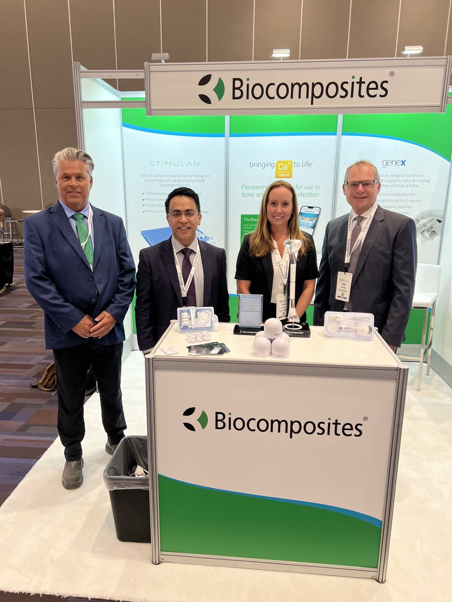 <a href="/Biocomposites1/">Biocomposites</a>  is excited to be at the COA | CORS | CORA Annual Meeting in Vancouver, Canada!

Stop by booth #218 to discover #STIMULAN®, the perfect partner to treat bacterial infection; and #genex®, the perfect partner for trauma.

#COA2025 #InfectionManagement #BoneHealing