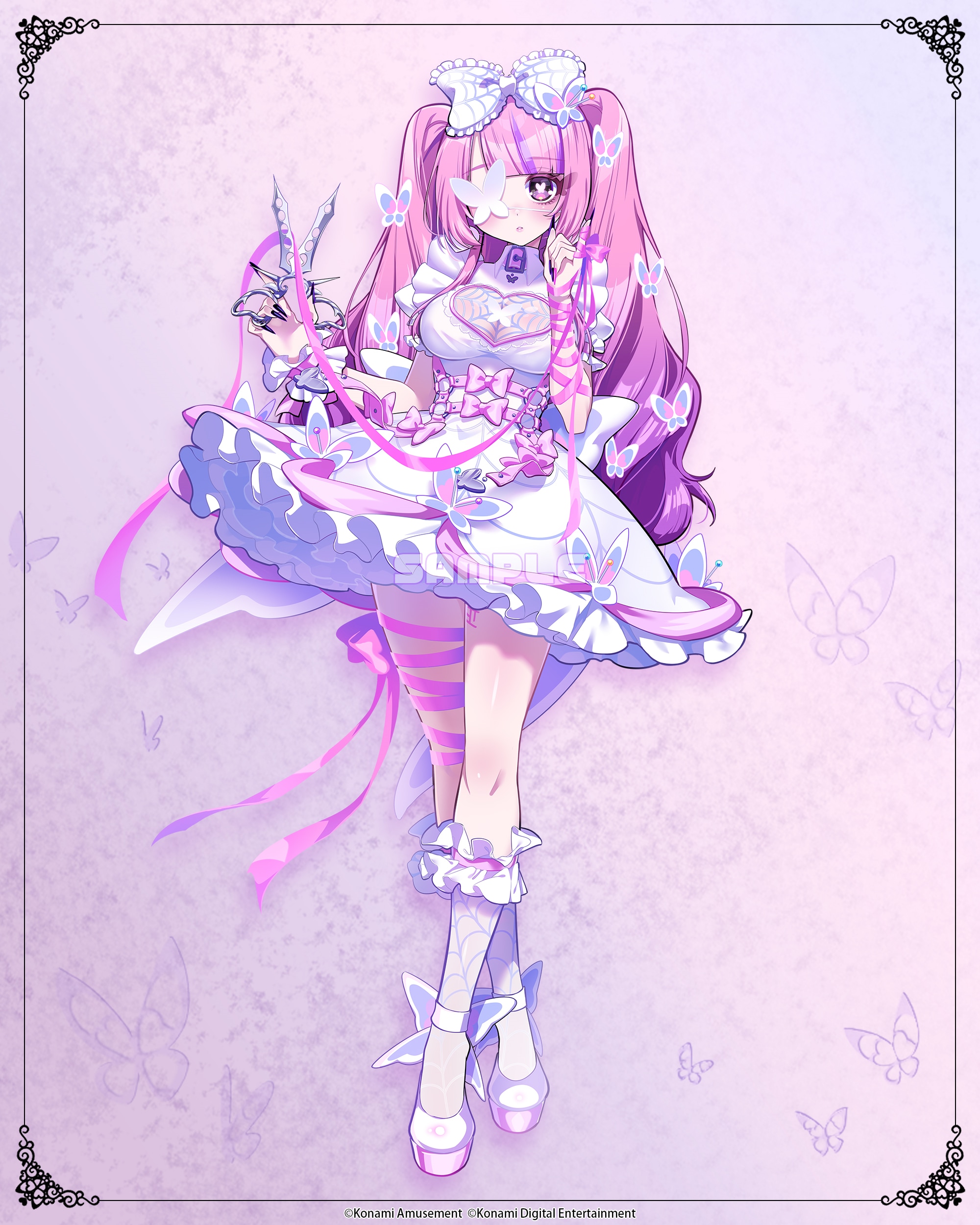 コナミプレミアムくじ 最愛チアモ 「バニーチアモ」等身大タペストリー コナミプレミアムくじ 最愛ちあも 「バニーチアモ」等身大