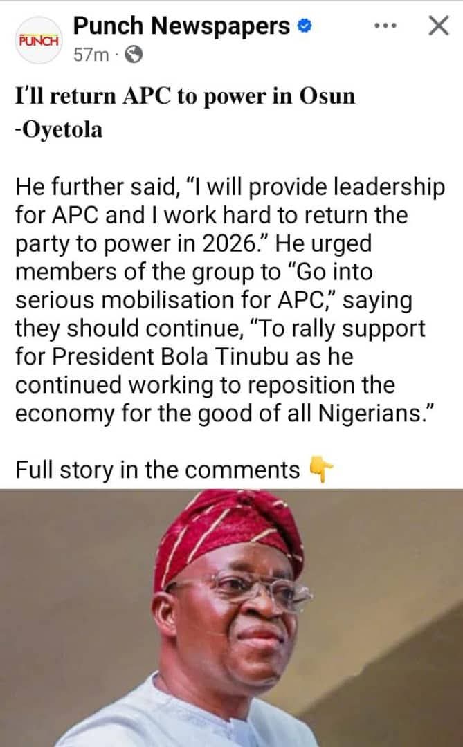 I'll return APC to power in Osun - <a href="/GboyegaOyetola/">Adegboyega Oyetola</a>