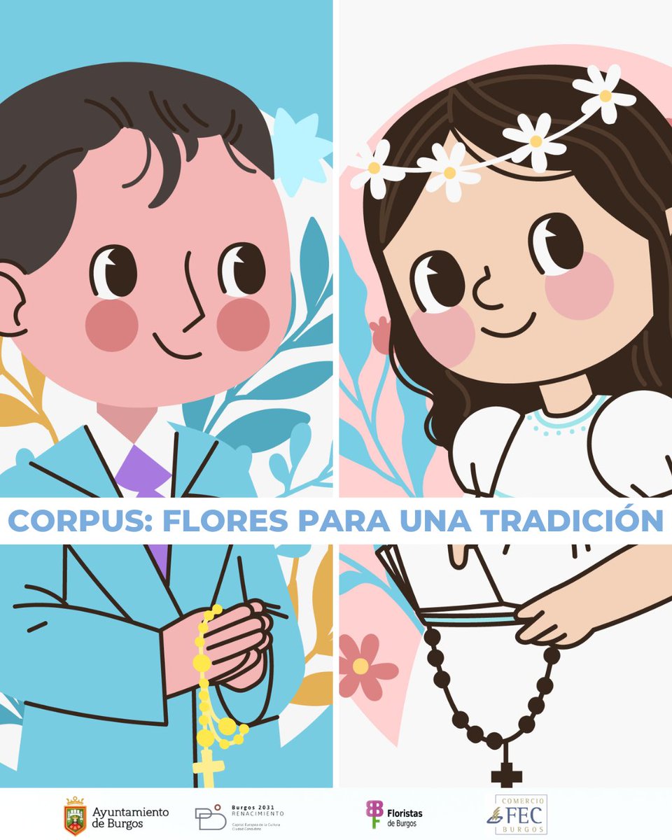 Fiesta de las Flores (@flojabur) on Twitter photo 👑 Corpus: flores para una tradición viva 👑
Este domingo, los trajes de comunión vuelven a las calles…
Haz ese momento aún más especial:
🌸 Coronas
🎀 Pulseras
🌺 Ramilletes
🏵️ Altares florales
📍 <a href="/CoquelicotFlor/">Coquelicot Flores</a> mezcla tradición + creatividad.
#CorpusChristi #Flojabur 👑 Corpus: flores para una tradición viva 👑
Este domingo, los trajes de comunión vuelven a las calles…
Haz ese momento aún más especial:
🌸 Coronas
🎀 Pulseras
🌺 Ramilletes
🏵️ Altares florales
📍 <a href="/CoquelicotFlor/">Coquelicot Flores</a> mezcla tradición + creatividad.
#CorpusChristi #Flojabur
